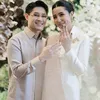 Rassya dan Cleantha setelah sah tunangan