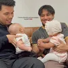 Thariq dan Aaliyah Playdate Bayi Bareng Mahalini dan Rizky Febian