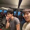 V BTS Nge-gym
