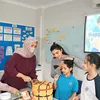 Arsya Hermansyah potong kue