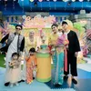 Atta Halilintar dan Aurel Kiky Saputri dan suami hadir di ultah Bebingah