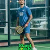 Uus bermain padel di event yang diadakan Standup Indo.