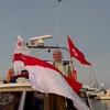 Wanda Hamidah di atas kapal Misi Global Sumud Flotilla