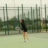 Azizah Salsha main tenis