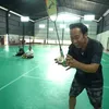 seleb main bulu tangkis, seleb jago main bulu tangkis, olahraga seleb