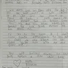 Raihaanun menerima surat tulisan tangan.