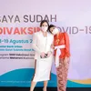Potret Vanessa Angel kenakan busana tradisional bali.