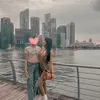 Denada dan Aisha di Singapura
