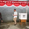 Potret Raffi Ahmad dan Nagita Slavina Nyoblos