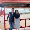Tissa Biani dan Dul Jaelani Naik Becak
