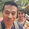 Tamara Geraldine dan sang suami saat di perahu 