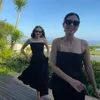Potret Enzy Storia dan Medina Dina Kompak Pakai Dress Hitam