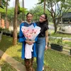 Potret Enzy Storia dan Medina Dina Kompak Pakai Dress Hitam
