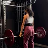 Sahila Hisyam angkat beban di gym