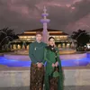 Sarwendah dan Giorgio Pakai Busana yang Serasi