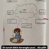 Jawaban Vaga anak Donita saat buat tugas sekolah