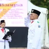 Komika dan Seniman Gelar Upacara Penurunan Bendera Titik Nol Bangsa
