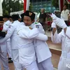 Komika dan Seniman Gelar Upacara Penurunan Bendera Titik Nol Bangsa