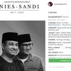 anies - sandi, raffi ahmad, nagita slavina, fauzi baadilah