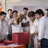 Momen kocak lepas Lajang Rizky Billar.