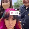 rambut Marshanda warna-warni