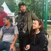 Potret kebersamaan Salmadina dan sang ayah.