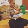 Inul Momong Gendong Anak Lesti Cucu Inul