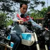 jokowi naik motor gede