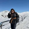 Shalom menikmati salju Uzbekistan.