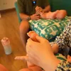 Felicya Angelista dan Caesar Hito Belajar Asuh Bayi