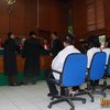 Sidang perdana kasus narkoba yang menimpa bintang muda Sheila Marcia Joseph digelar di Pengadilan Negeri, Jakarta Utara, Senin (20/10).