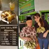 Tamara Bleszinsky makan di warteg