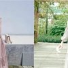 Sama-sama kenakan dress ruffle, Henny kenakan warna pastel sementara Larissa memilih dress putih dengan aksen ruffle di bagian bawah dan bahu.