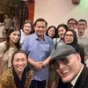 Gaya Seleb Hadiri Perayaan Ulang Tahun Prabowo ke-72