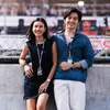 Angga Yunanda dan Shenina Cinnamon nonton motor gp