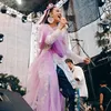 style unik Andien Aisyah kain Indonesia