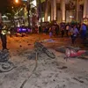 Foto ledakan bom kuil di Bangkok