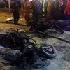 Foto ledakan bom kuil di Bangkok