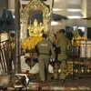 Foto ledakan bom kuil di Bangkok
