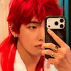 V BTS Rambut Merah