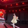 Zahra Sima pakai dress kuning