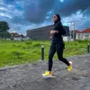 Zee Zee Shahab latihan lari