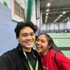 Sweet! 7 Potret Mikha Angelo Dukung Gregoria Mariska Tunjung Tanding di Olimpiade - Berhasil Rebut Perunggu