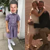 Daddy's Little Girl, Harper Beckham Pakai Topeng Wajah Ayahnya ke Sekolah