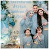 4 Potret Zaskia Gotik Kompak Bareng Keluarga Saat Aqiqah Anak, Ini Detail Nuansa Birunya