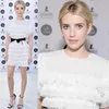 Bikin Terpesona! Pakai Gaun Simple, Emma Roberts Pamerkan Pundak