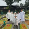 Fuji dan Keluarganya Ziarah ke Makam Bibi dan Vanessa Angel, Saling Menguatkan Satu Sama Lain