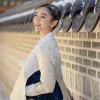 Glenca Chysara Tampil Anggun Kenakan Hanbok Saat Berlibur di Korea, Bak Puteri Kerajaan