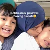 Naik Pesawat Bersama Buah Hati, Momen 3 Anak Shireen Sungkar dan Teuku Wisnu yang Suka Usil