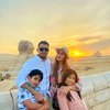 10 FOTO Liburan Tania Nadira dan Keluarga di Mesir, Si Bungsu yang Masih Bayi Ikut Serta